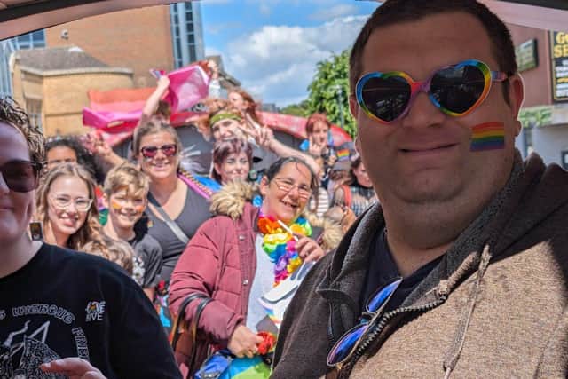 Pride Bus at Peterborough Pride