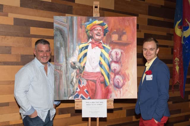 Peter with Andy Collins, photo by Derek Pelling