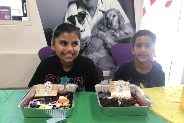 Bhavina, aged 8 (left) & Milan, aged 7 (right) from Weston Turville