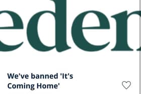 Eden announces to retailers they will temporarily ban "It's Coming Home" to avoid jinxes