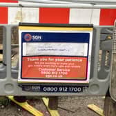 The footpath was closed last week