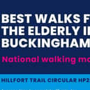 Infographic showing the best walks in Buckinghamshire for the elderly