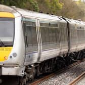The first train tested in Winslow