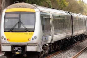 The first train tested in Winslow