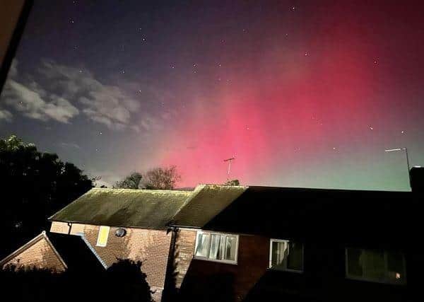 Aurora in Marsworth: Lynn Mildner captured this stunning shot without a filter