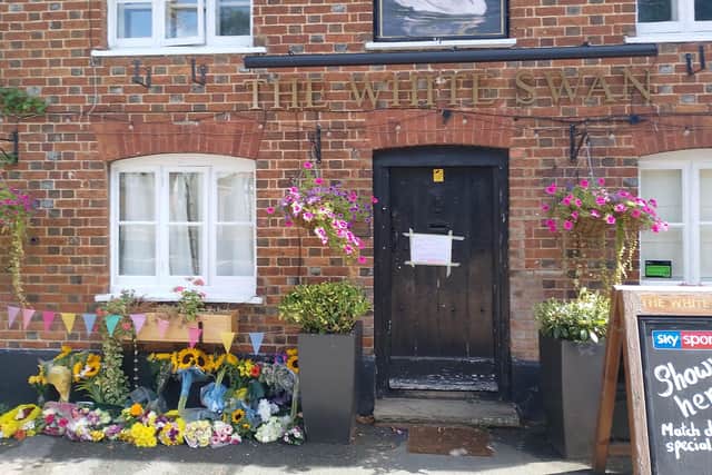 The White Swan pub in Whitchurch remains closed today (Tuesday) following the death of its manager, named locally as Becca Bullock