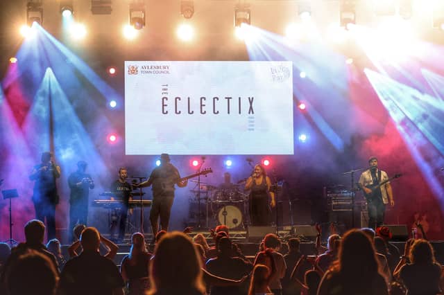 The Eclectix headlined Aylesbury's free festival.