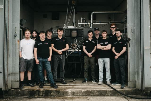 The team from the University of Sheffield competing in this year's Race2Space competition. Photo from Incut Media