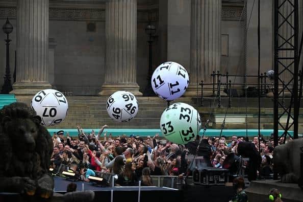 The mystery man is £1 million richer (Photo by Stuart C. Wilson/Getty Images for The National Lottery)