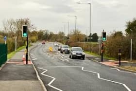 Work on a toucan crossing on the A413 Buckingham Road in Winslow, next to the new railway station, has been completed