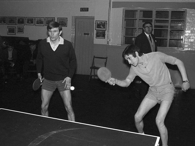 Mansfield Table Tennis Finals action from 1970