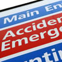 General view of an Accident and Emergency Sign, photo from Chris Radburn/PA Images