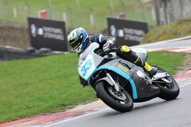 Mark Biswell pictured in action at Brands Hatch last weekend. Photo: James Beckett.