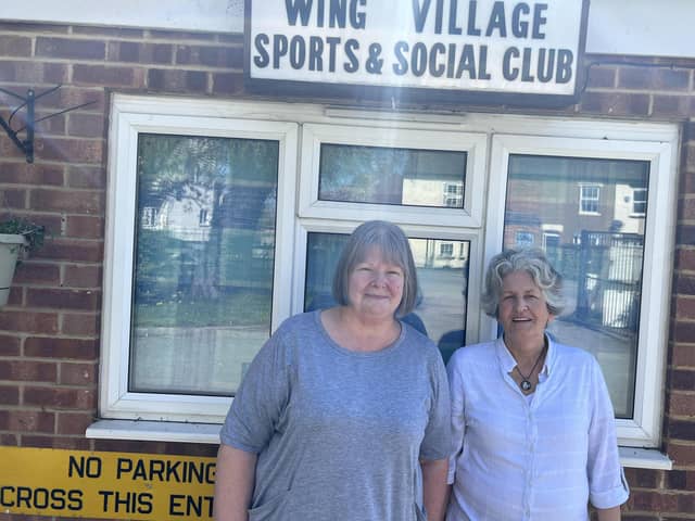 New club president Rosemary Nolan, right, with club secretary Sue Underwoo