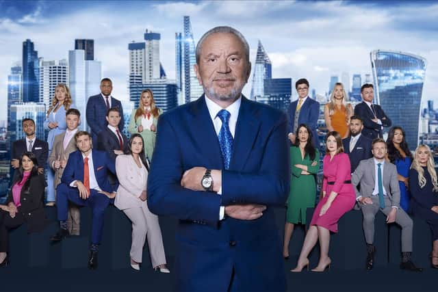 Lord Sugar with the contestants for The Apprentice 2023