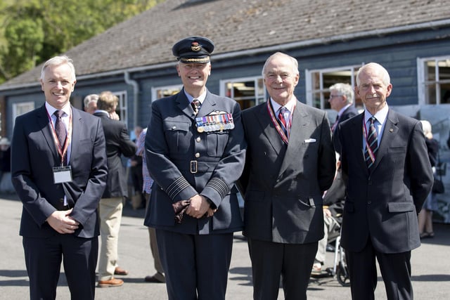 Viscount Trenchard, Rob Butler MP and Air Marshal Sir ‘Dusty’ Miller KBE