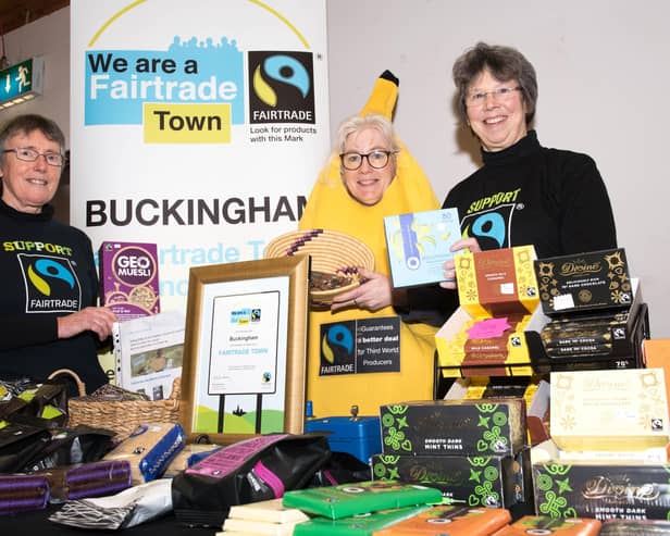 Members of the Fairtrade Steering Group at the Buckingham Food Fair