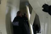 A man was arrested for drugs offences after police executed a warrant at Buckingham Park in Aylesbury on Monday morning