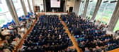 Geri Halliwell-Horner visited Aylesbury High School.