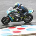 Mark Biswell pictured in action at a rain-soaked Mallory Park last weekend. Photo: James Beckett.
