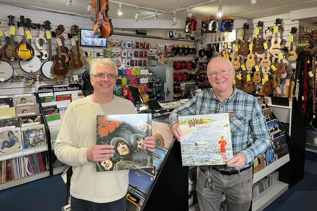 Danny and Tony from Aylesbury Music Shop