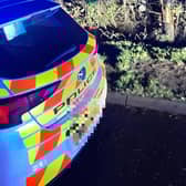 Police at the scene this weekend