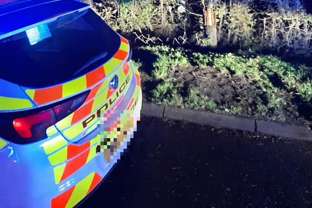 Police at the scene this weekend