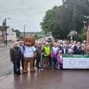 Walkers at the starting point in Newport Pagnell