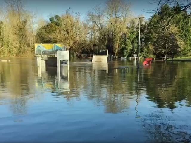 Buckingham skate park underwater in 2020