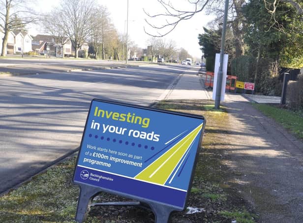 Bucks Council has invested significantly in ongoing road improvement projects