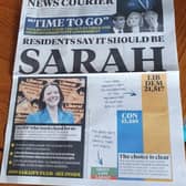 One of the newspaper-like leaflets posted through letterboxes in Buckinghamshire