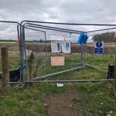 The closed off Aylesbury pathway, from @alan_cooper1