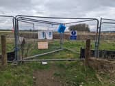 The closed off Aylesbury pathway, from @alan_cooper1