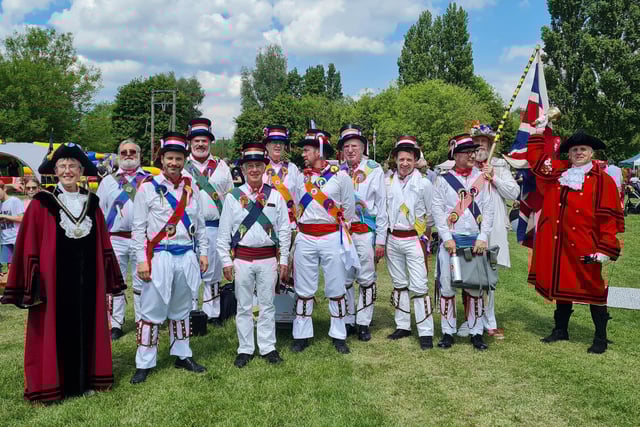 Brackley Morris Men with the Mayor and Town Crier