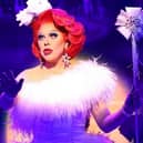 La Voix performing at Aylesbury Waterside Theatre's 2021 pantomime