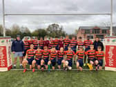 The Next Phase Academy rugby team at a fundraising event in 2023