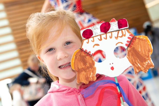 Youngsters got to create their own Jubilee decorations at free craft workshops, photo by Derek Pelling