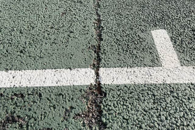 AHS urgently need to replace the surface on its existing sports courts
