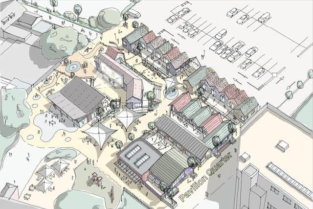 The latest artist's impression of Aylesbury's Pavilion Quarter