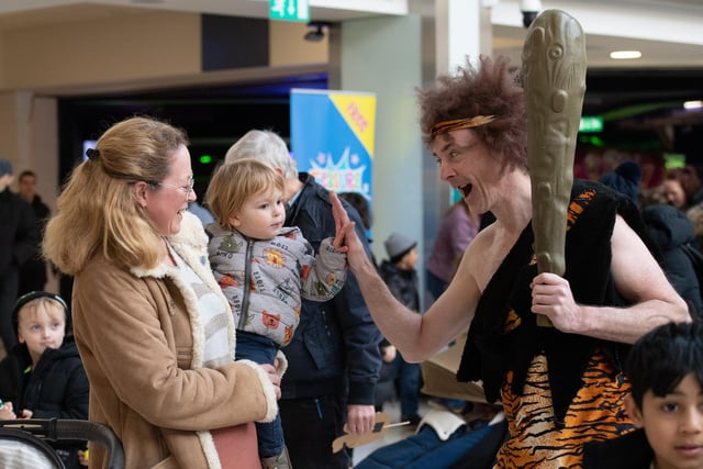 The Pre Hee Men performed for families. Photo from Derek Pelling.