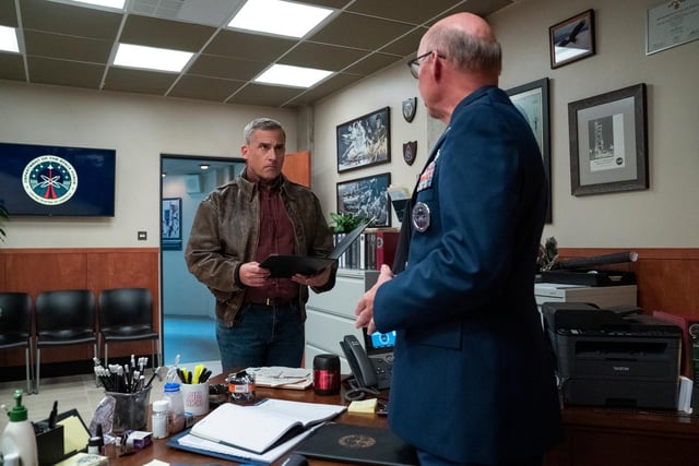 Steve Carell plays the role of Mark R. Naird as Space Force returns for a second season of the workplace comedy-drama series.