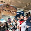 Friars Square Shopping Centre Easter School Holiday dinosaur event, photo by Derek Pelling
