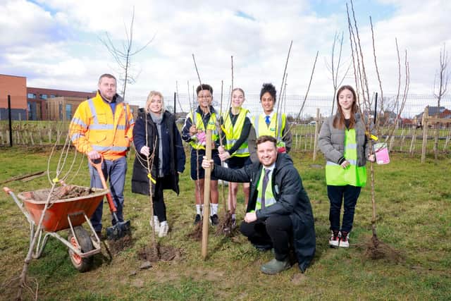 Kingsbrook Secondary School at Kingsbrook orchard planting