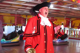 Buckingham's Town Crier at the opening of the Charter Fair