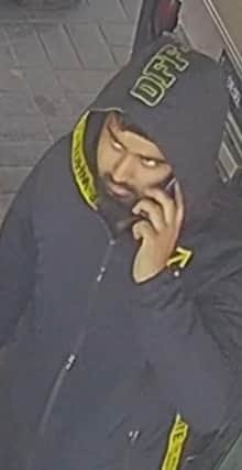 Police officers want to speak to this man