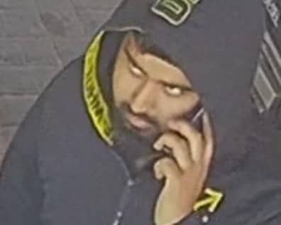Police officers want to speak to this man