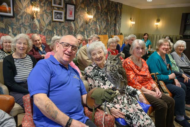 L-R Wendy, Susan, Alan of Al's Owls, Margaret, Andy, Leslie, Sylvia.