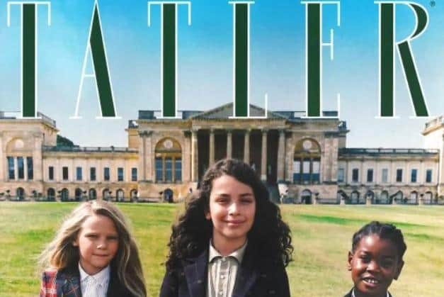 Stowe is on the front cover of the Tatler Schools Guide