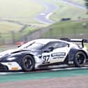 Andrew Howard and Ross Gunn finished fourth at Donington Park on Sunday in the latest round of the Intelligent Money British GT Championship. (Photo by James Beckett)