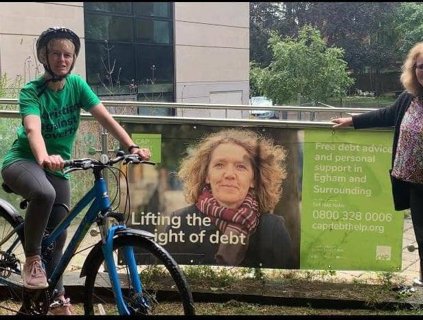 Meeting the CAP Debt Centre Teams during our Cycling Against Poverty challenge